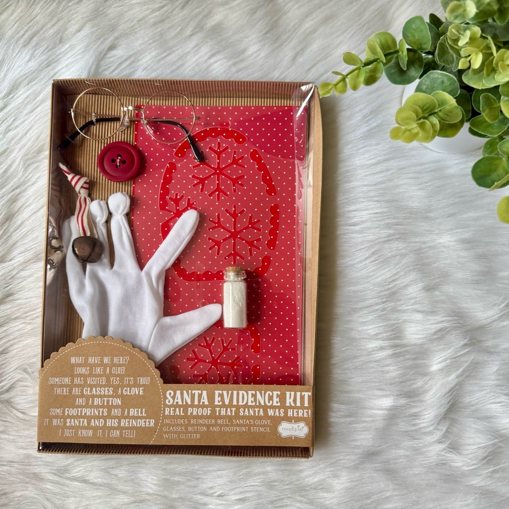 Mud Pie‎ Santa Evidence Kit Holiday Christmas Activity Set